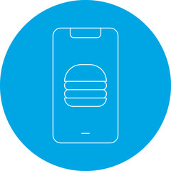 Order Food icon single vector illustration