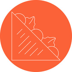 Sandwich icon single vector illustration