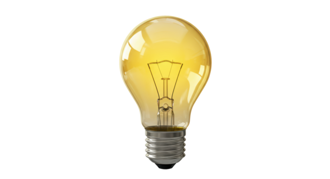 Isolated Classic Light Bulb