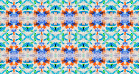 Fototapeta premium Wash Abstract Spot. Geo Multi Color Acrylic Drip. Tie Dye Gray A
