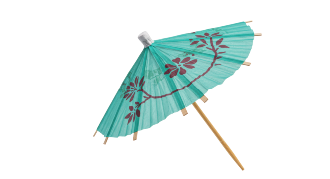 Isolated Cocktail Umbrella