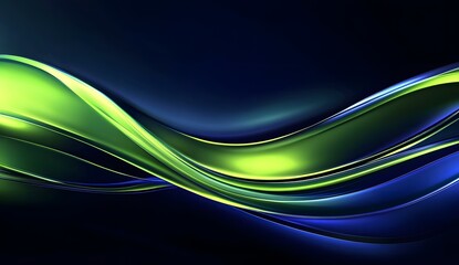 Blue and green gradient background, vector illustration, flat design, smooth curves, smooth lines, simple shapes, minimalist style, high resolution, 