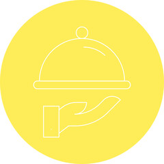 Waiter icon single vector illustration