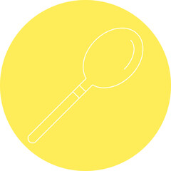 Wooden Spoon icon single vector illustration