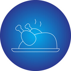 Chicken icon single vector illustration