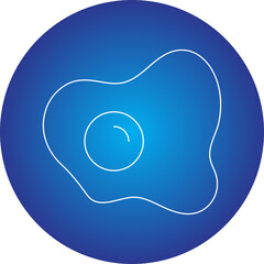 Fried Egg icon single vector illustration
