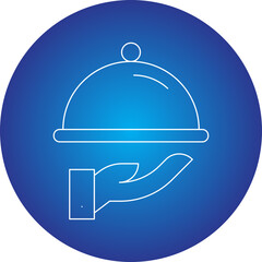 Waiter icon single vector illustration