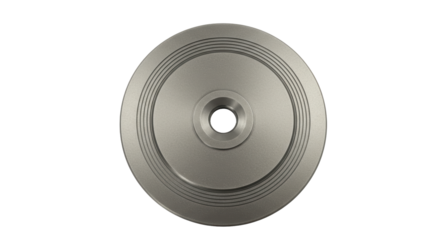 Isolated Silver Disc