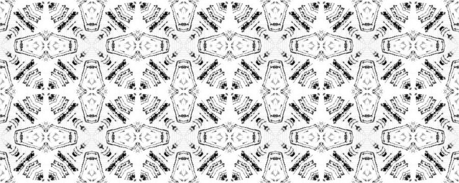 Black Color Scribble Pattern. Ethnic Stripe Ink Pattern. Gray Colour Ink Scribble Pattern. Seamless Boho Brush. Abstract Ikat Doodle Design. Simple Ethnic Line Batik. Native Ikat Doodle Brush.