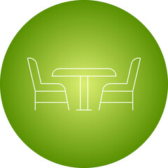 Chairs icon single vector illustration