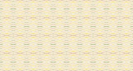 Ethnic Geometric Batik. Pink Color Ikat Tribal Brush. Abstract Stripe Geo Brush. Seamless Wavy Brush. Seamless Watercolor Stroke Pattern Green Color Bohemian Pattern. Green Color Bohemian Texture.