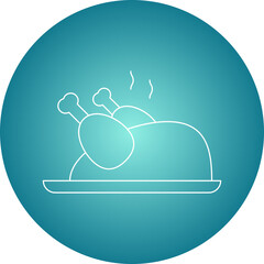 Chicken icon single vector illustration