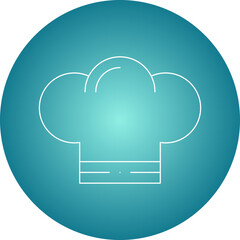 Chef Hat icon single vector illustration