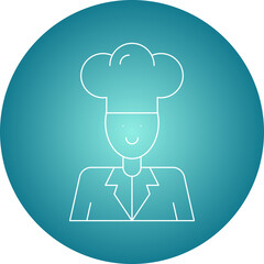 Chef icon single vector illustration