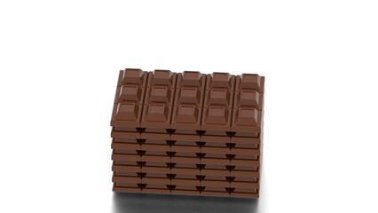 dark chocolate with marshmallow man