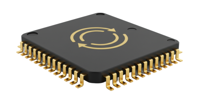 Isolated Computer Chip