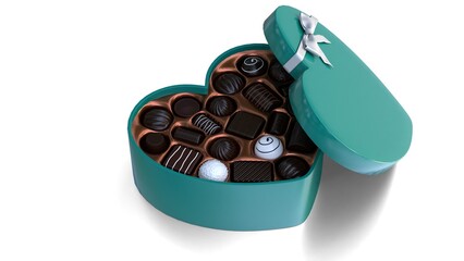 heart shaped chocolate box