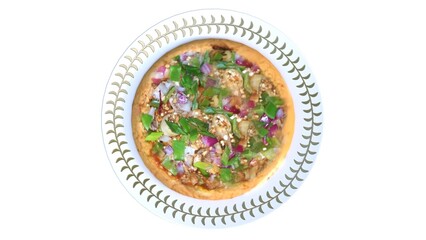 Pepperoni Pizza in plate