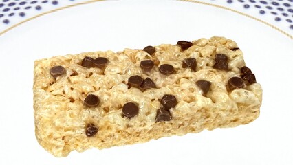 rice crispy treats in plate