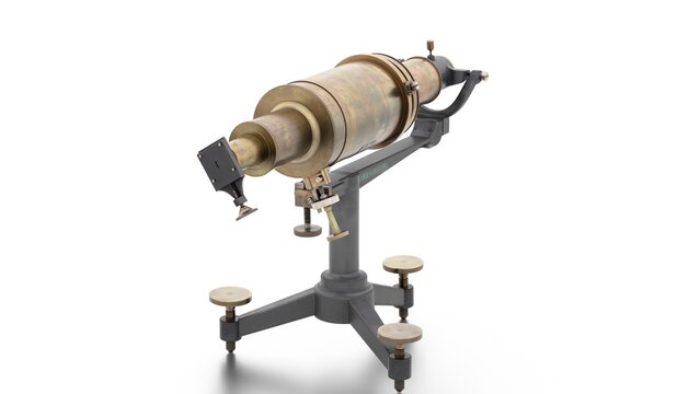 spectroscope on white background