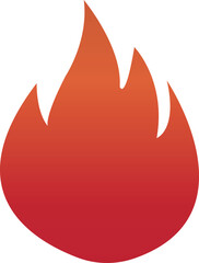 fire icon on metal internet button