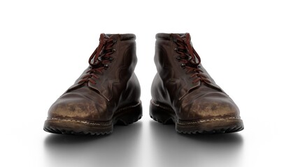 sports shoes on white background