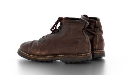 sports shoes on white background