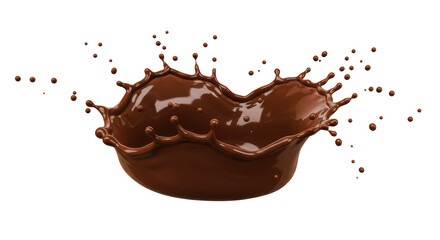 Isolated Chocolate Splash