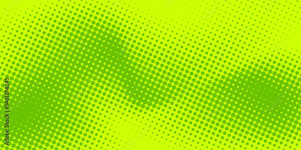 Poster dots halftone yellow green color pattern gradient texture background.