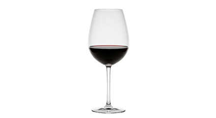 Isolated Glass of Red Wine