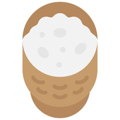 sticky rice flat icon