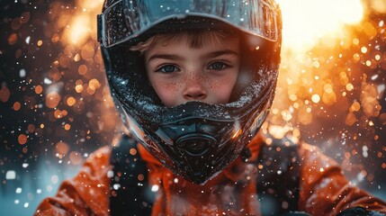 Winter Wonderland Adventure: A Young Adventurer's Portrait