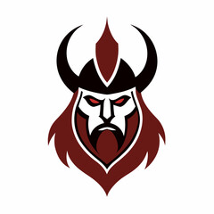 Elegant Viking Mascot Logo Design Bold and Stylish Warrior Branding Illustration