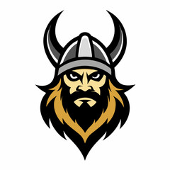 Elegant Viking Mascot Logo Design Bold and Stylish Warrior Branding Illustration