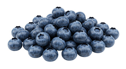 Isolated Blueberries