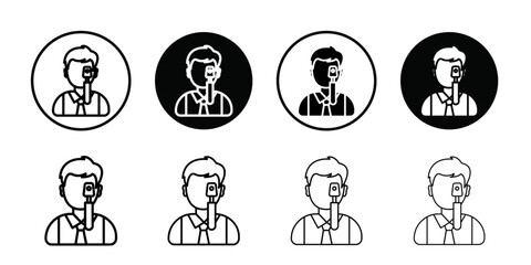 oculist icon Vector flat thin line illustration