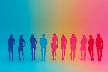 Diverse Team Cutouts Collaboration Concept