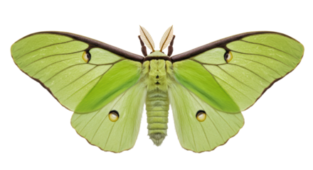 Isolated Luna Moth