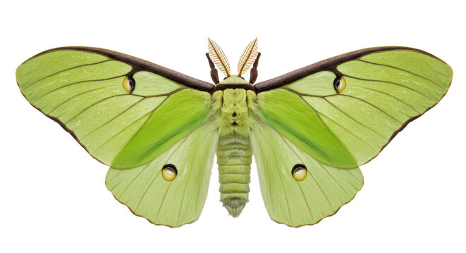 Isolated Luna Moth