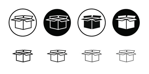 Unpack icon Vector flat thin line illustration