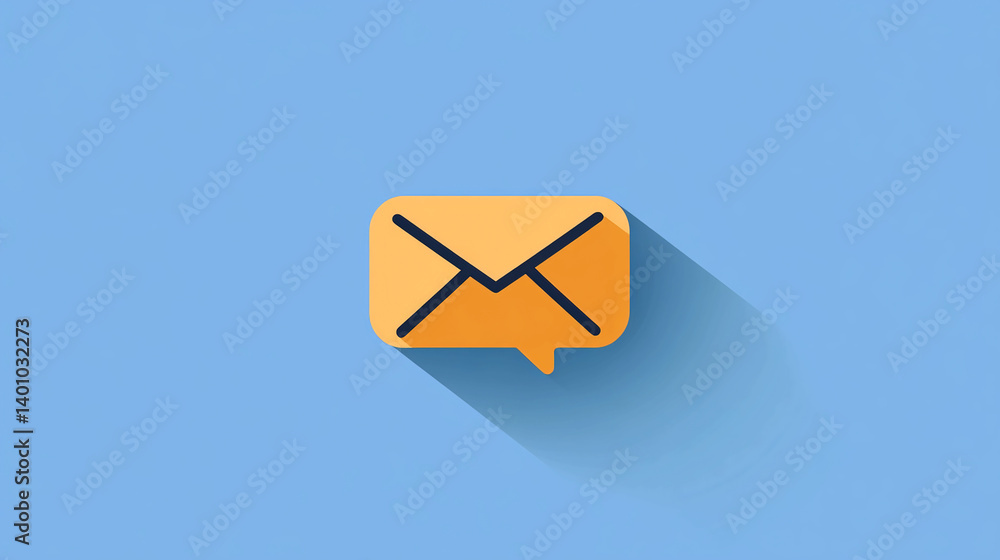 Poster email marketing communication concept message mail notification digital newsletter subscription inbo