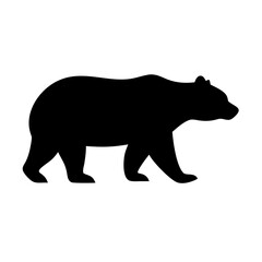 vector illustration of a bear isolated on transparent background 