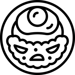 phat kaphrao line icon