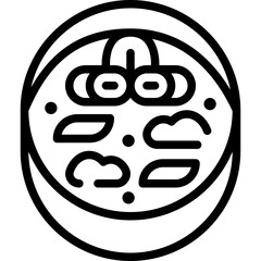 tom kha gai line icon