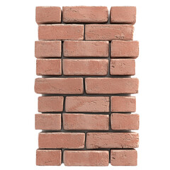 Obraz premium A textured arrangement of red bricks, showcasing a rustic appearance with irregular edges and a mix of light and dark hues.