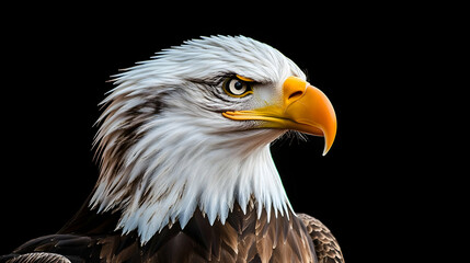 Obraz premium Closeup Profile Of American Bald Eagle