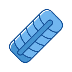Sleeping Bag Rolled for Travel Icon Design