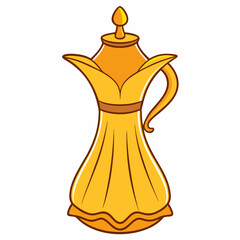 golden crown isolated on white background