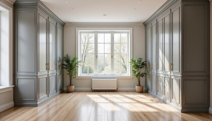 Fototapeta premium Spacious room with large window