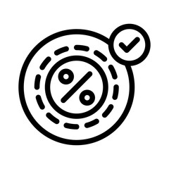 percentage line icon